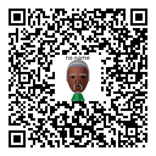 no name Mii QR code