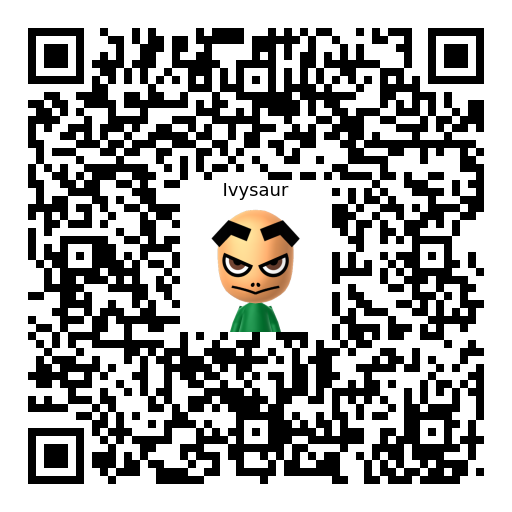 Ivysaur Mii QR code
