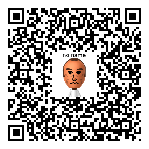 no name Mii QR code