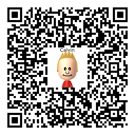 Calvin Mii QR code