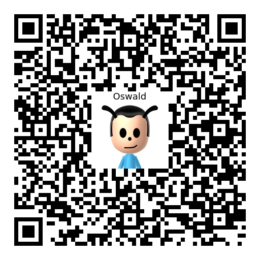 Oswald Mii QR code