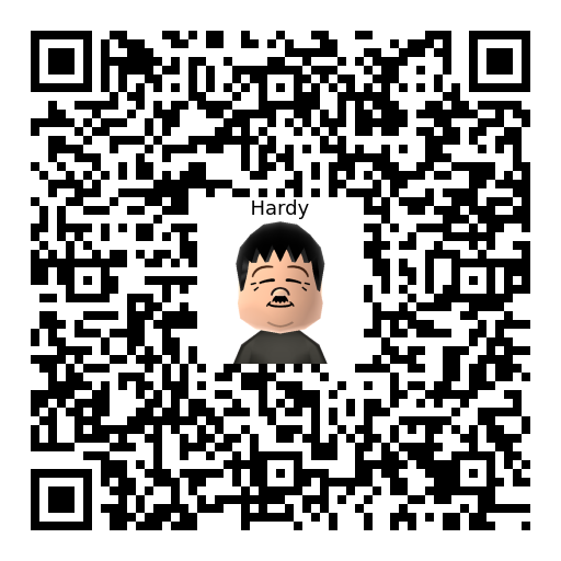 Hardy Mii QR Code & Download | MiiCharacters - InfiniMii
