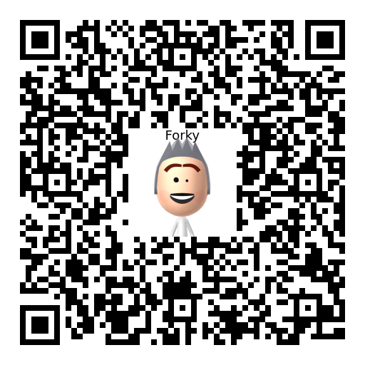 Forky Mii QR code