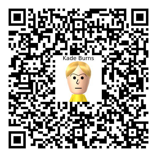 Kade Burns Mii QR code