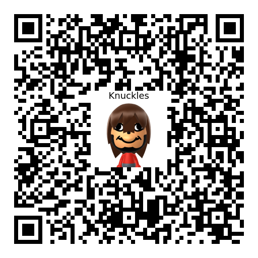 Knuckles Mii QR code