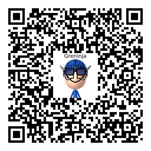 Greninja Mii QR code