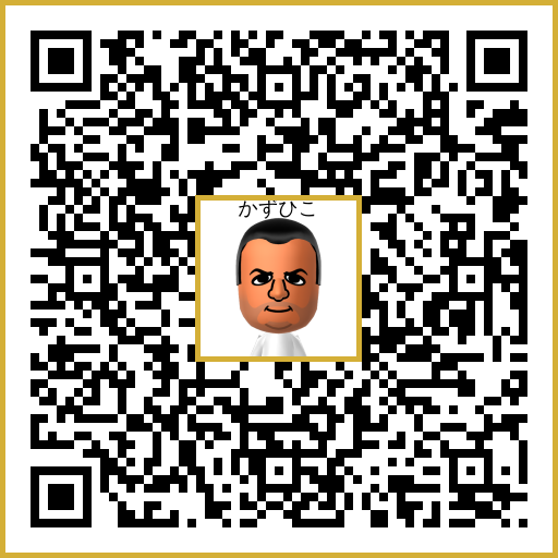 かずひこ Mii QR code