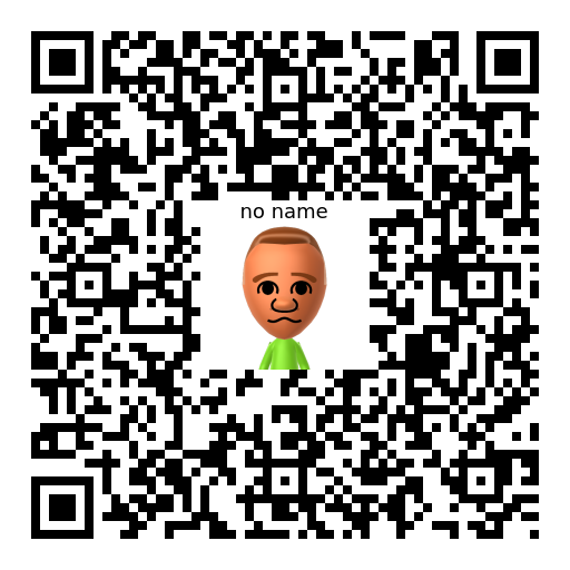 no name Mii QR code