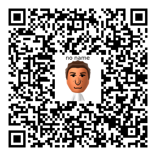 no name Mii QR code