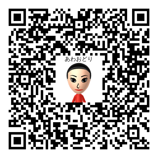 あわおどり Mii QR code