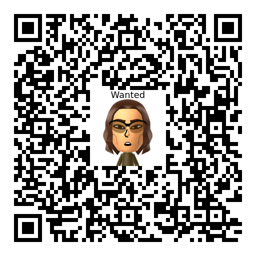 Wanted Mii QR code
