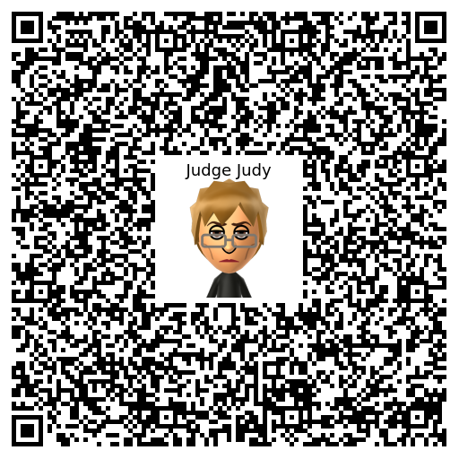 Judge Judy Mii QR code