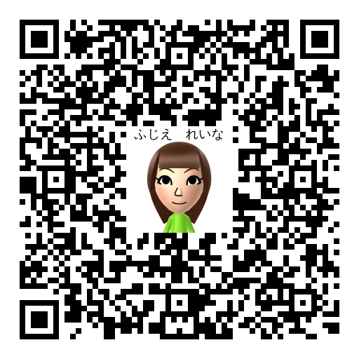ふじえ　れいな Mii QR code